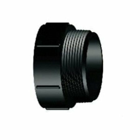 LESSO AMERICA Lesso Pipe Adapter, 1-1/2 in, Hub x MIPT, ABS, Black LN109-015